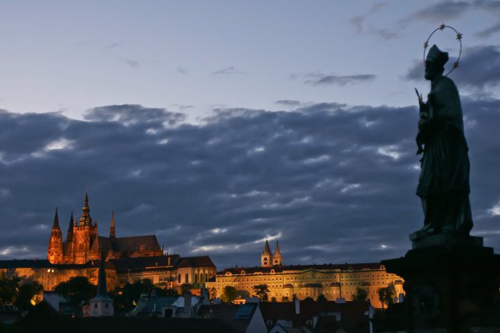 Evening clouds from charles bridge