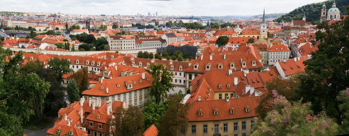 Prague roofs