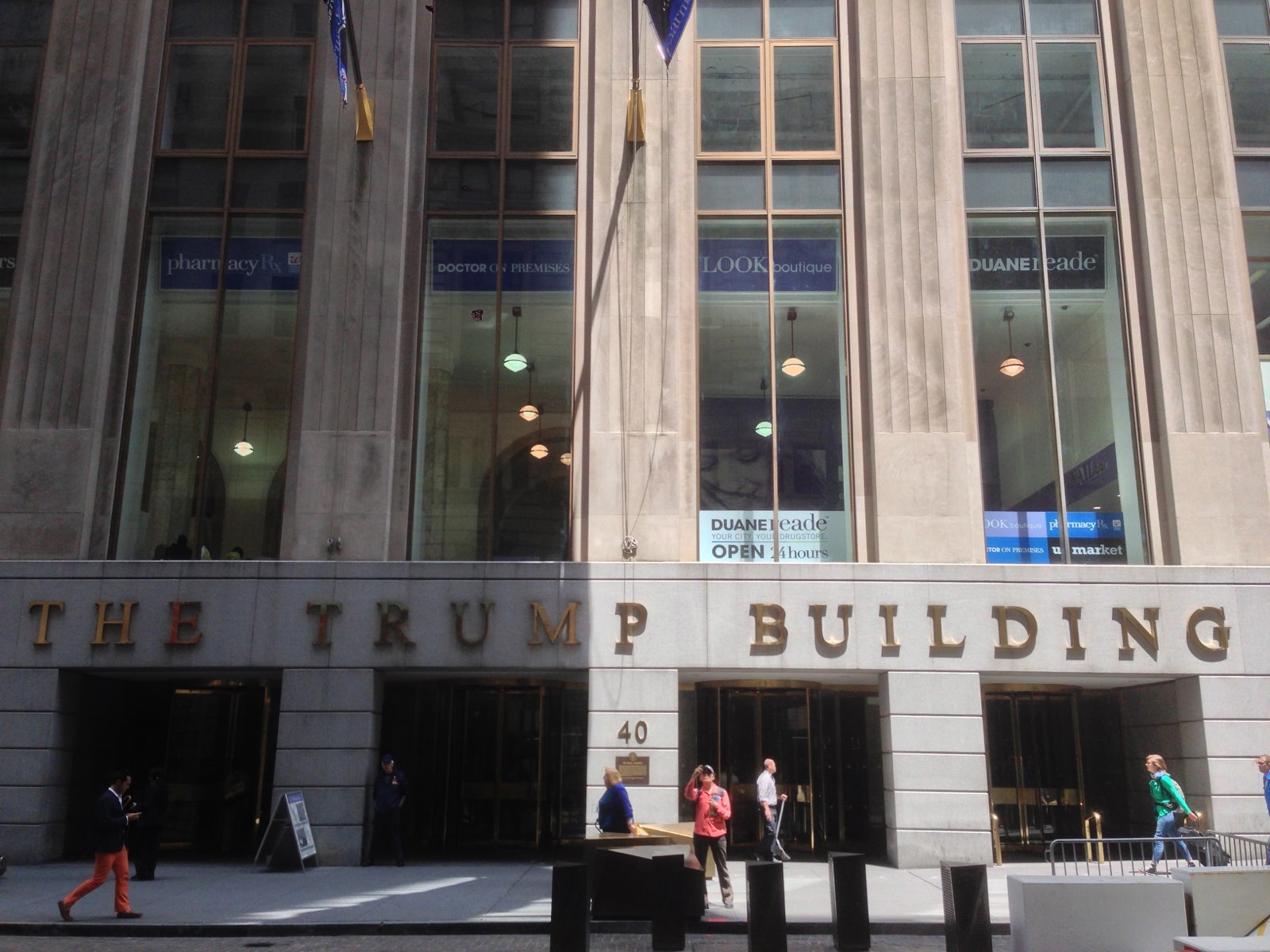 Trump Building entrance