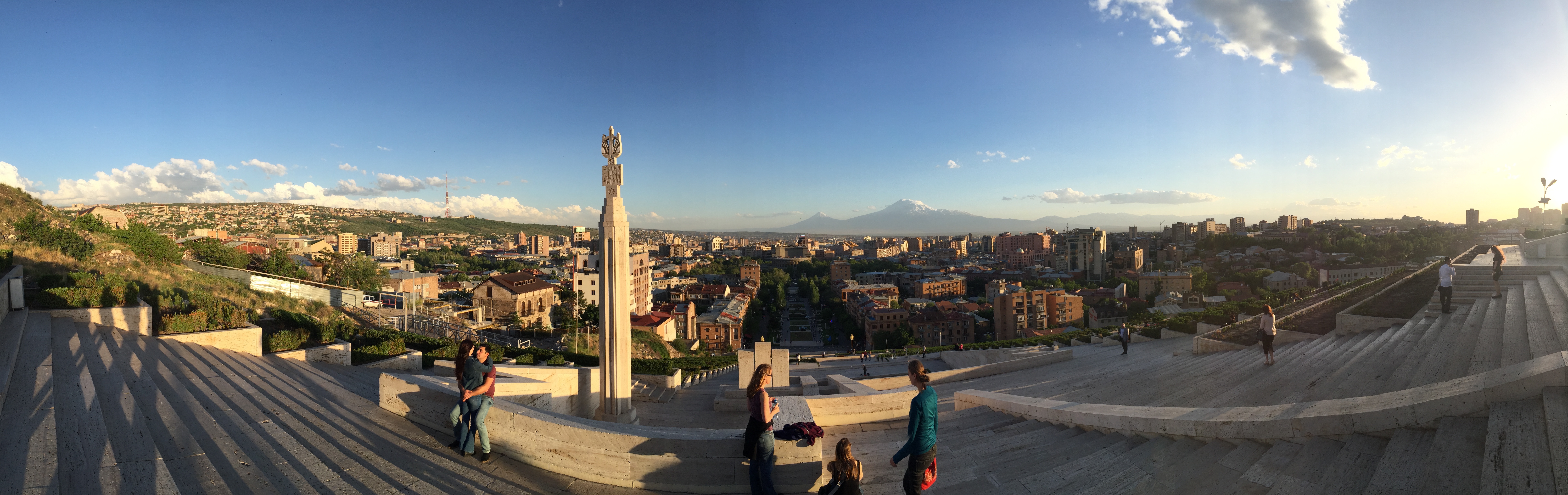 Yerevan cascade panorama