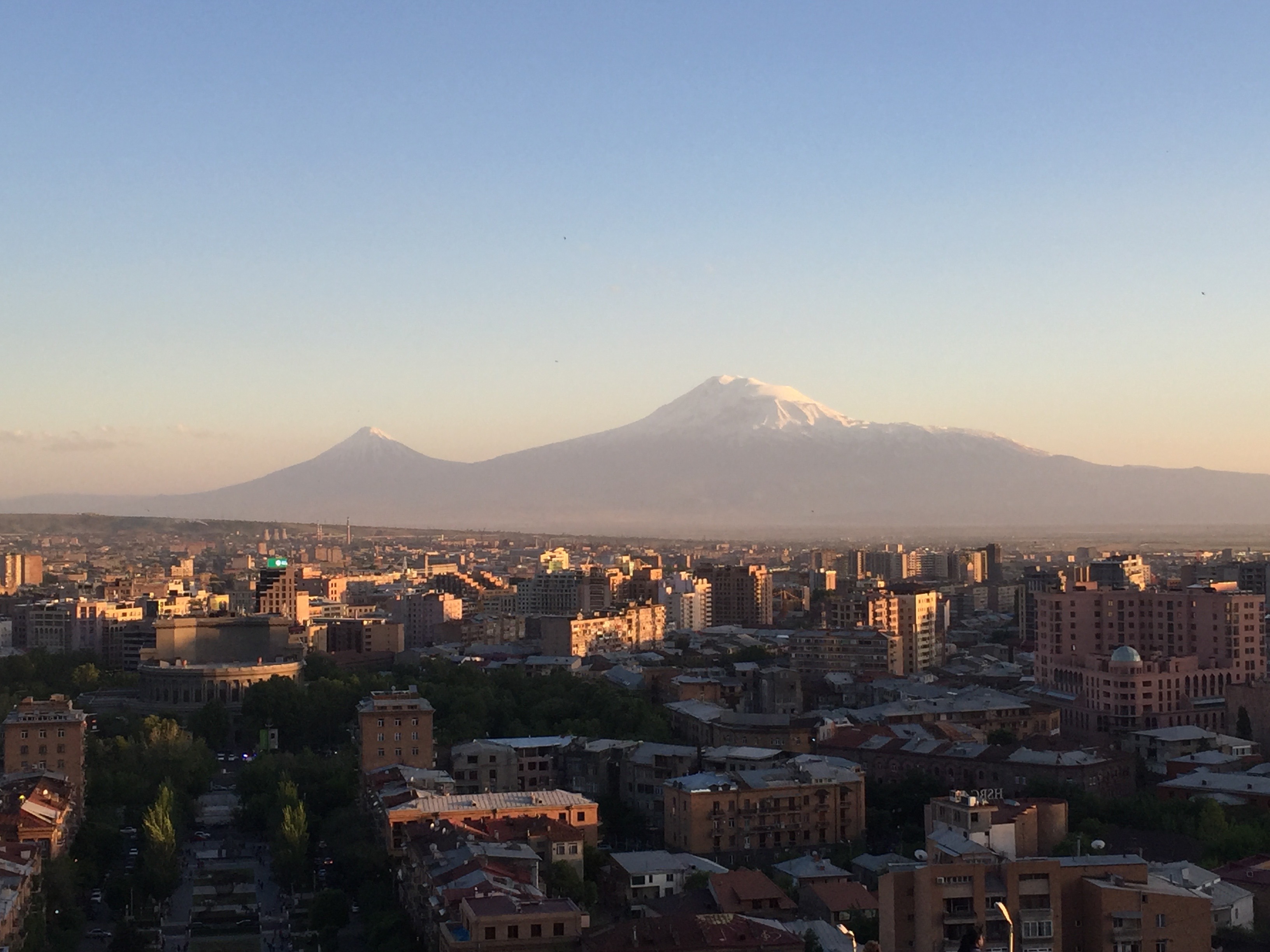 Ararat sunset panorama